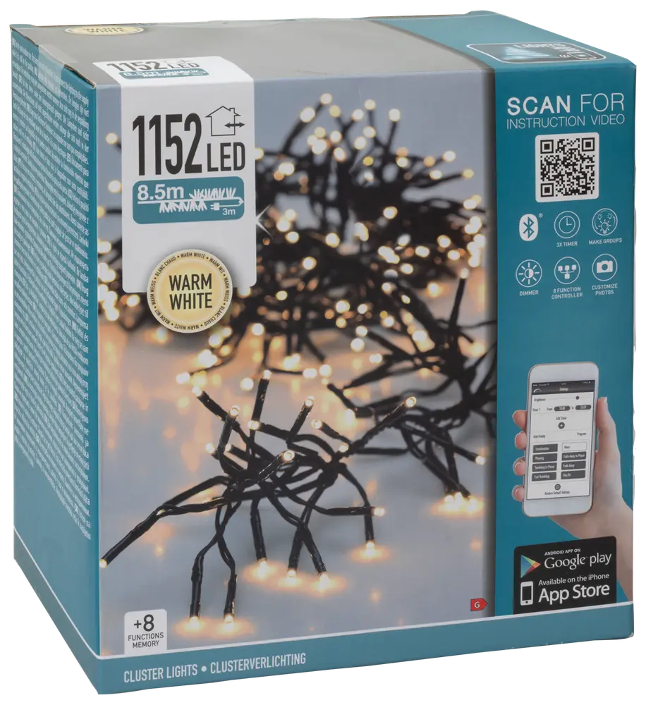 Klusterslinga app 1152 LED