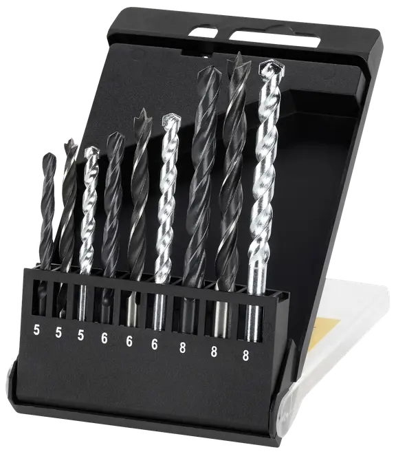 Borrar för trä, murverk och metall