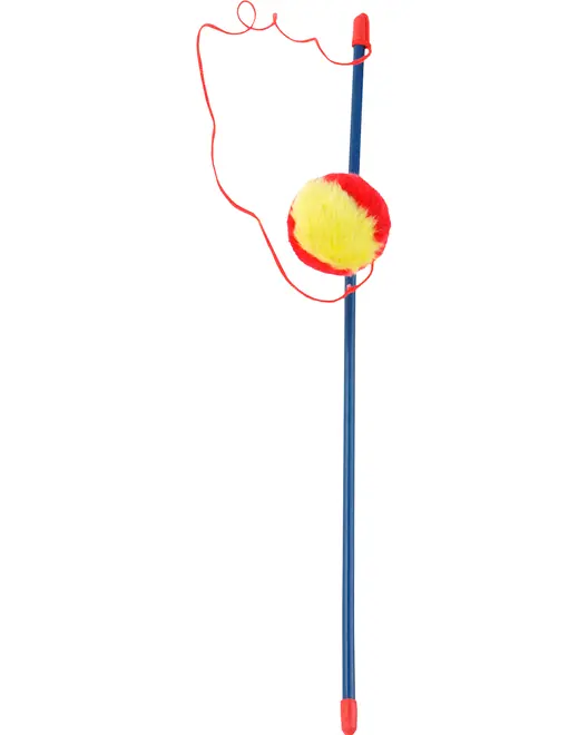 Kattelegetøj pind L. 45 cm - Ass. farve