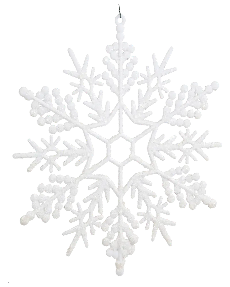 Snöflinga vit 29 cm 4 st