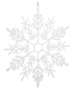 Snöflinga vit 29 cm 4 st