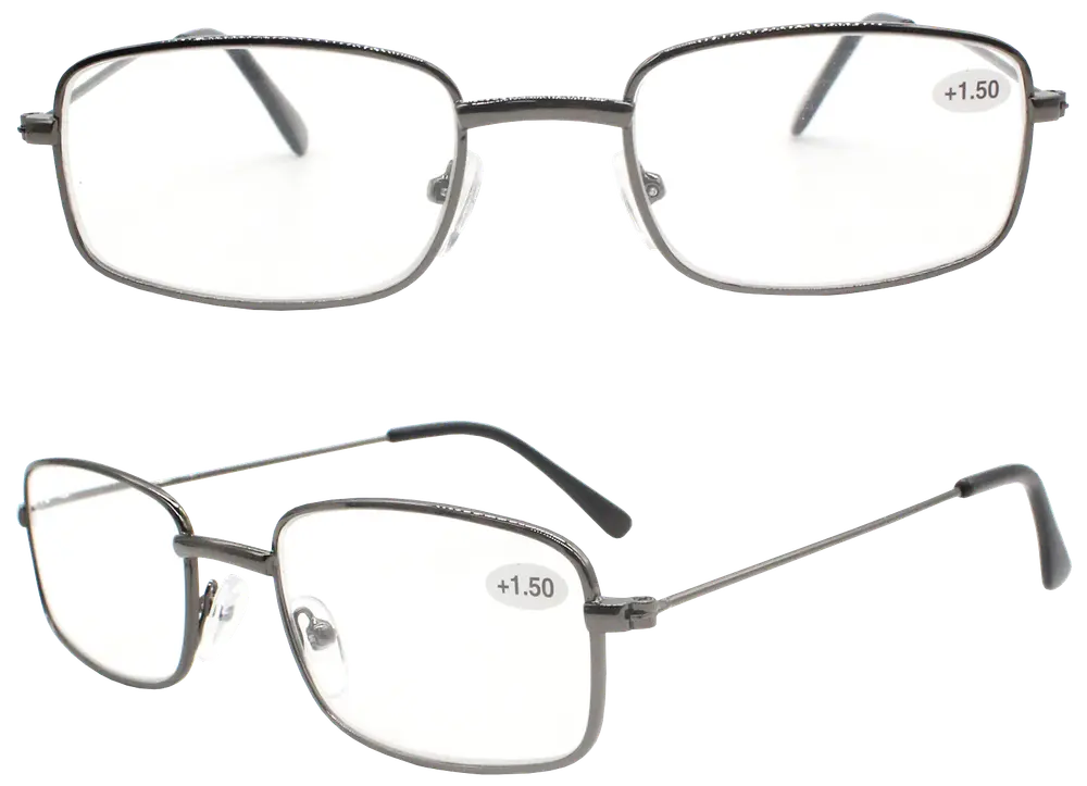 Læsebrille metal smoke