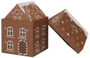 Presentlåda pepparkakshus 3 st
