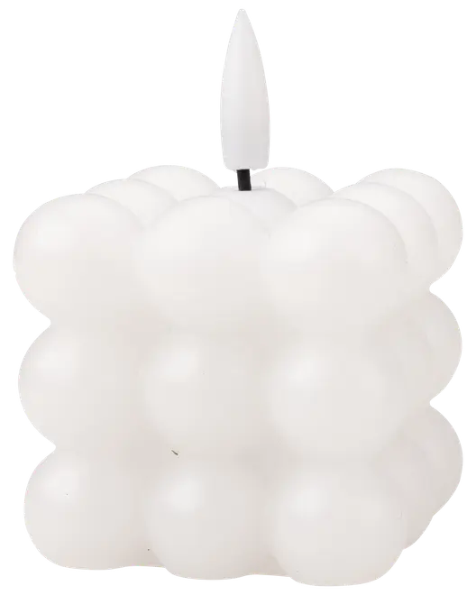 LED Bubbelljus 5,5 cm Vit