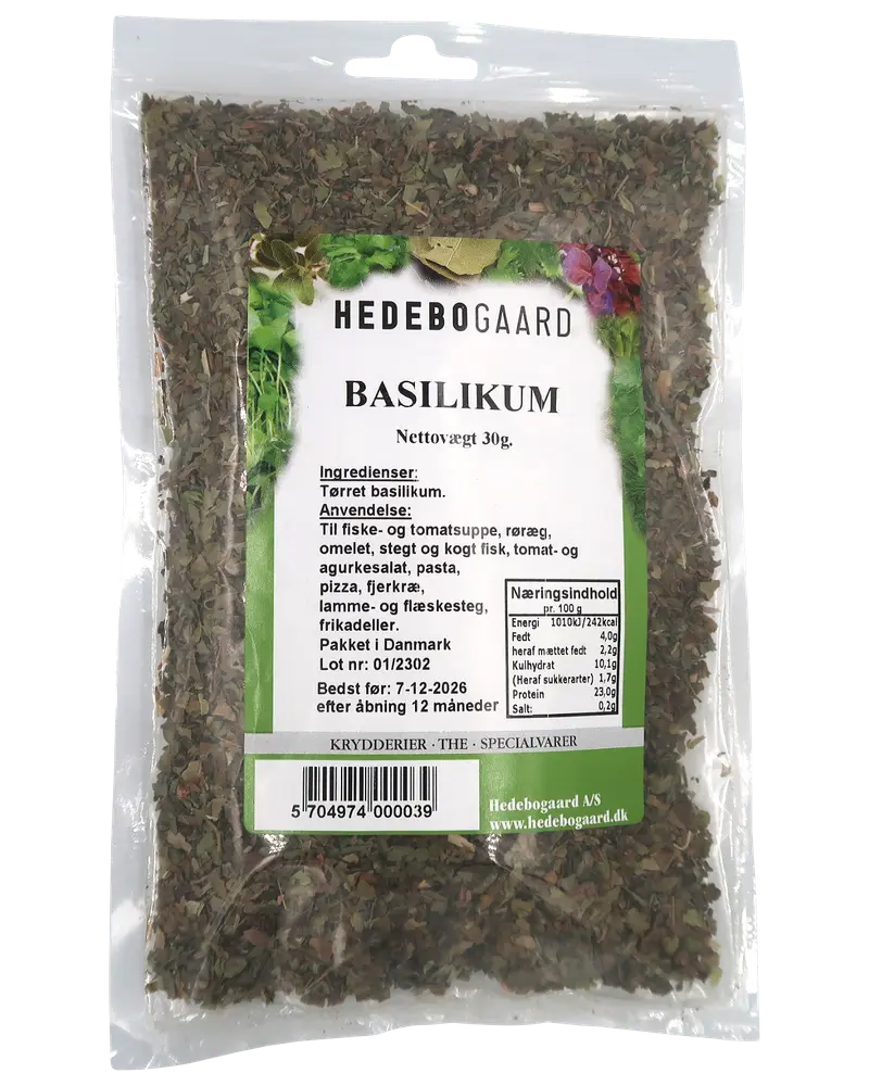 Hedebogaard Krydderi - Basilikum 30 g