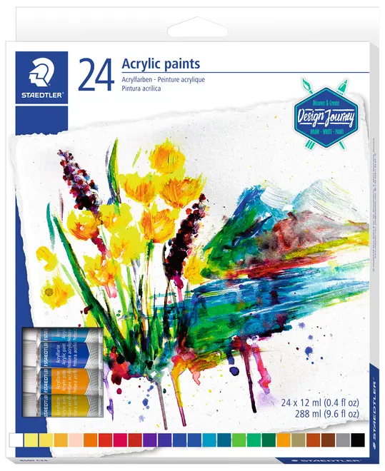 Staedtler Design Journey Akrylmaling 24-pak 12 ml