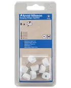 Hyldebærer i plast 8-pak - hvid