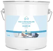 Droppen Træ- og metalmaling 2,5 L glans 40 - hvid