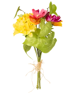 Buket kunstige blomster - orange