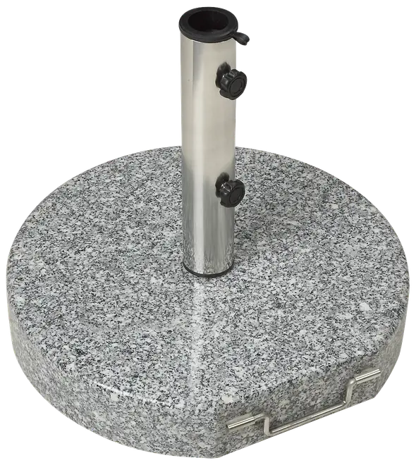 Parasollfot granit - grå