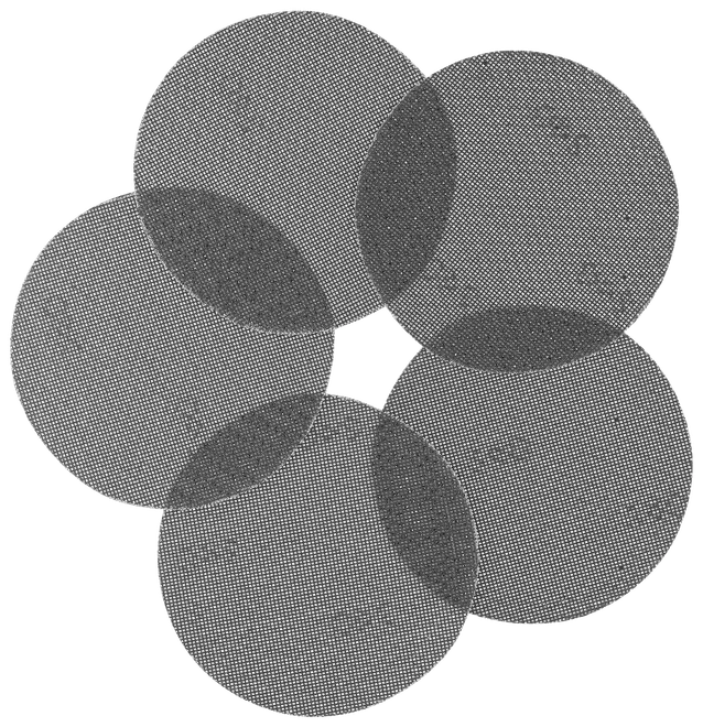 Slipnät Ø125 mm K240 5-pack