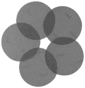 Slibenet mesh Ø125 mm K240 5-pak