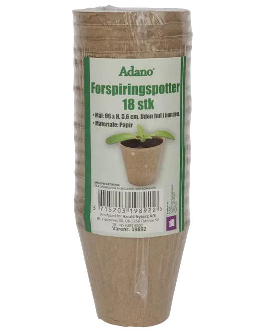 Forspiringspotte Ø6 cm 18-pak