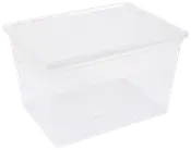 Plastikboks med låg - large