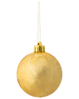 Julkulor kristall guld 4-pack 