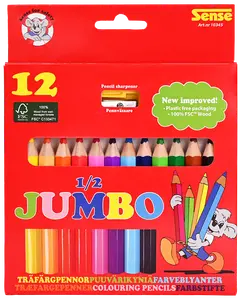 SENSE FÄRGPENNOR JUMBO 12-PACK