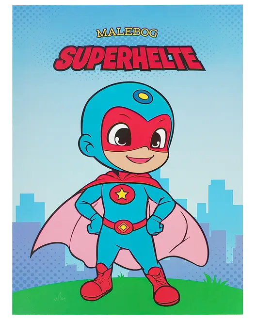 Målarbok med superhjältar