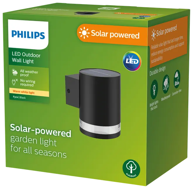 Philips Fyce - solcellevæglampe