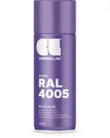 Lyserød glans spraymaling, 400 ml. Premium akryl, ultra-høj glans, hurtigtørrende, anti-dryp dyse. Velegnet til glatte, professionelle resultater. Cosmos Lac RAL 3015.