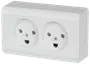 LK OPUS 66 Stikkontakt dobbelt med jord