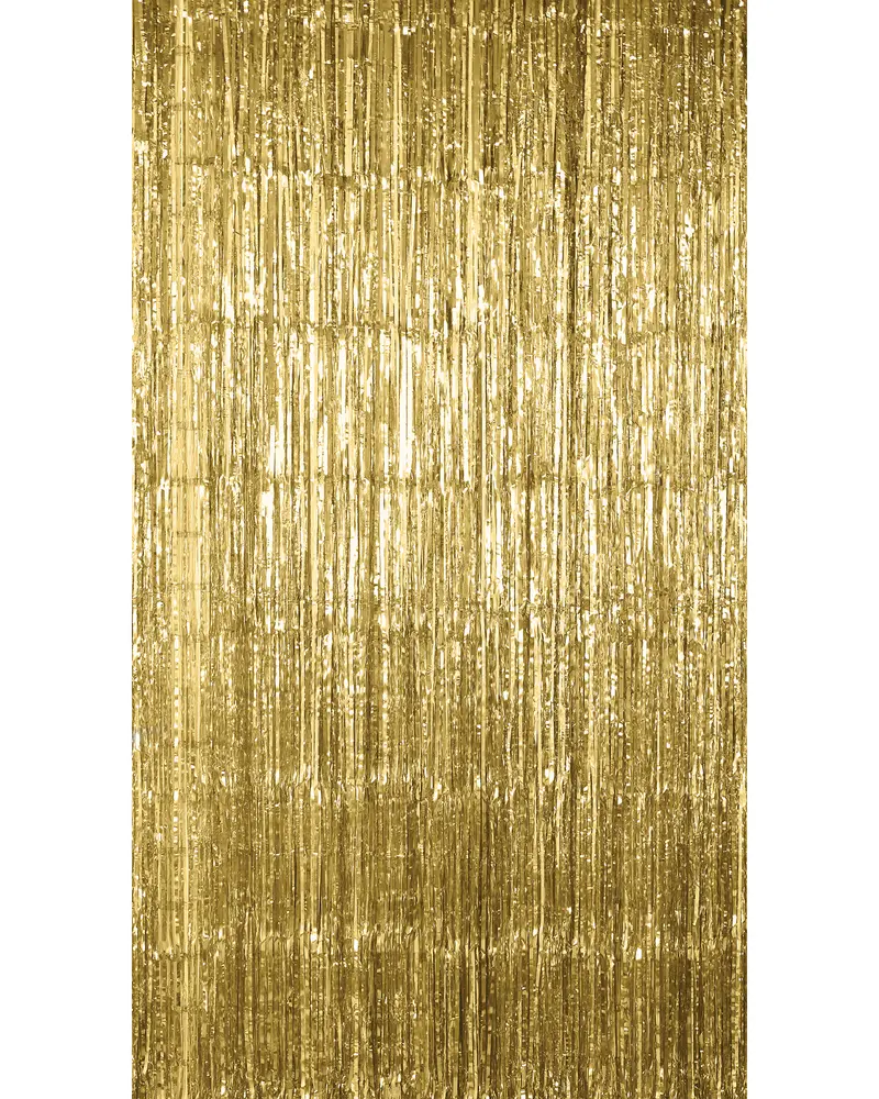 Glitterdraperi 90 x 250 cm - guld
