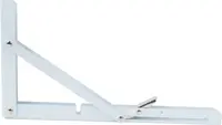 Fällbar hyllplanskonsol 300 x 155 mm - Vit