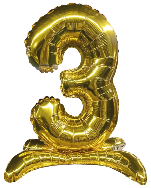 Folieballon Guld 70 cm - Nr 3