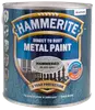 2,5L Hammerite metalmaling, sort hamret finish, direkte på rust, vandafvisende, antikorrosion, 8 års beskyttelse, ingen grunding nødvendig, hurtigtørrende.
