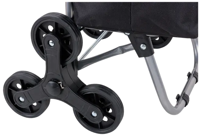 Shoppingväska 6 hjul svart 