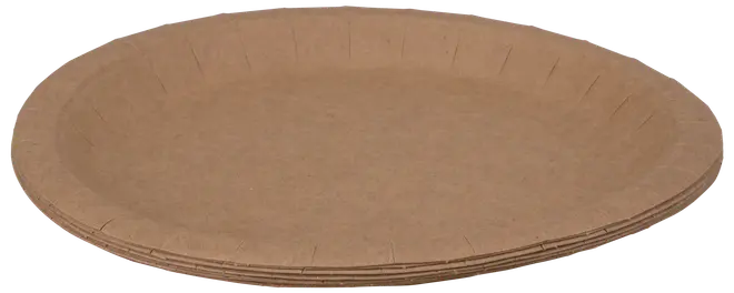 Paptallerken Ø22,5 cm 10-pak