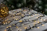 Ljusslinga kluster 180 LED med batteri och timer 