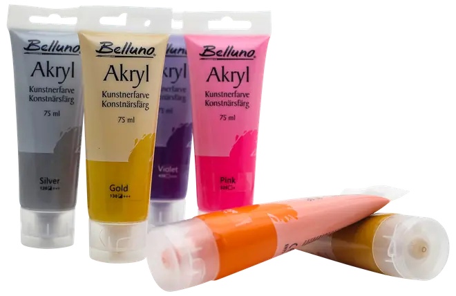 Akrylfärger 6x75 ml