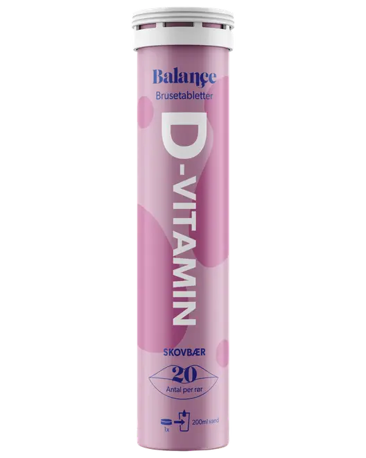 Balance D Vitamin Brusetabletter 20 stk.