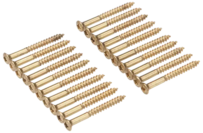 Träskruv mässing 3x30 20 st