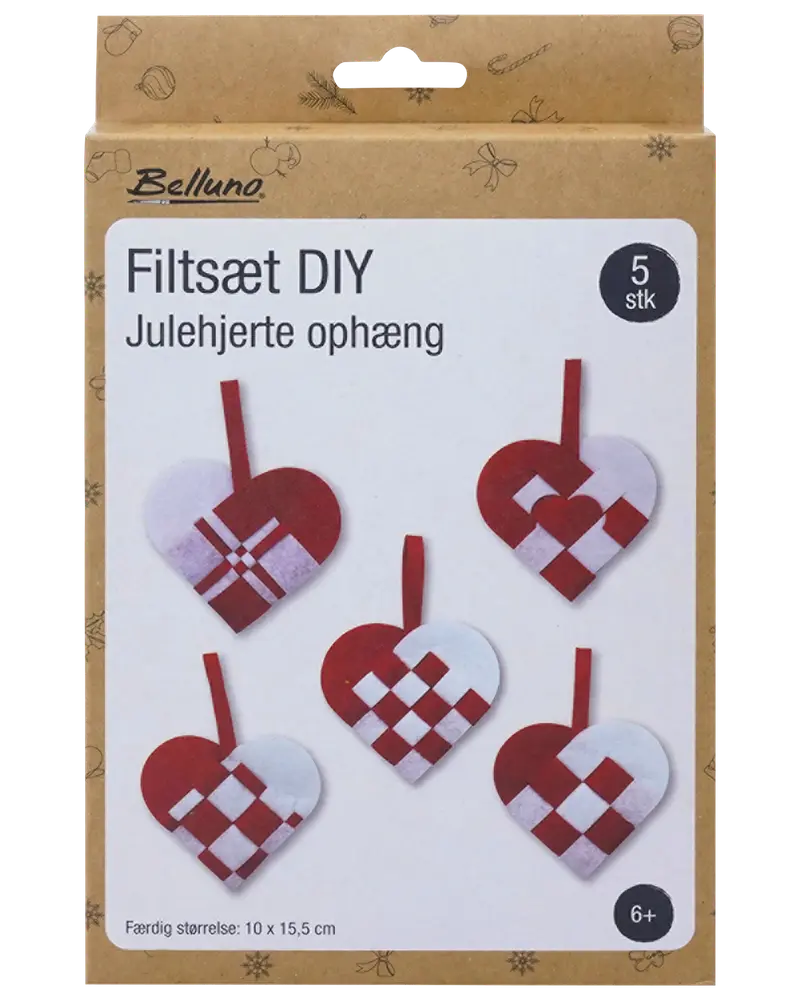Filtkit DIY Julhjärta 