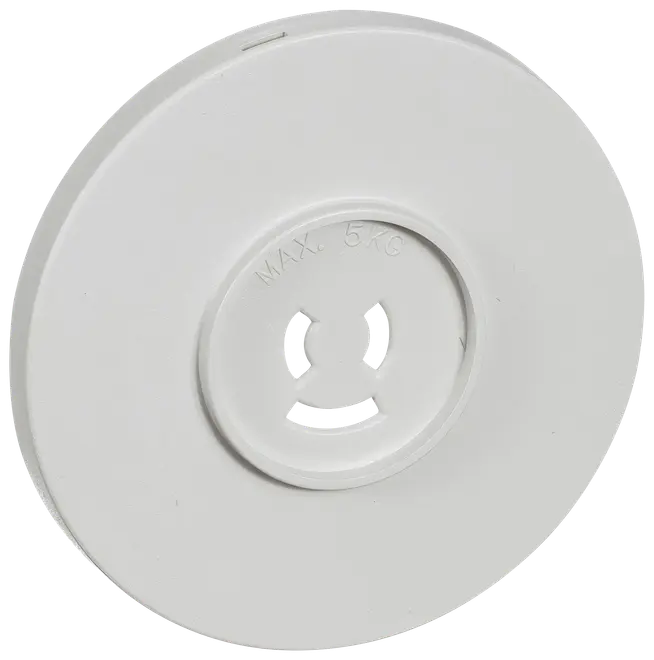 LK Dæksel lampestik Ø80 mm - lysegrå