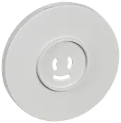 LK Dæksel lampestik Ø80 mm - lysegrå