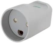 Forlængerled rund med jord - grå