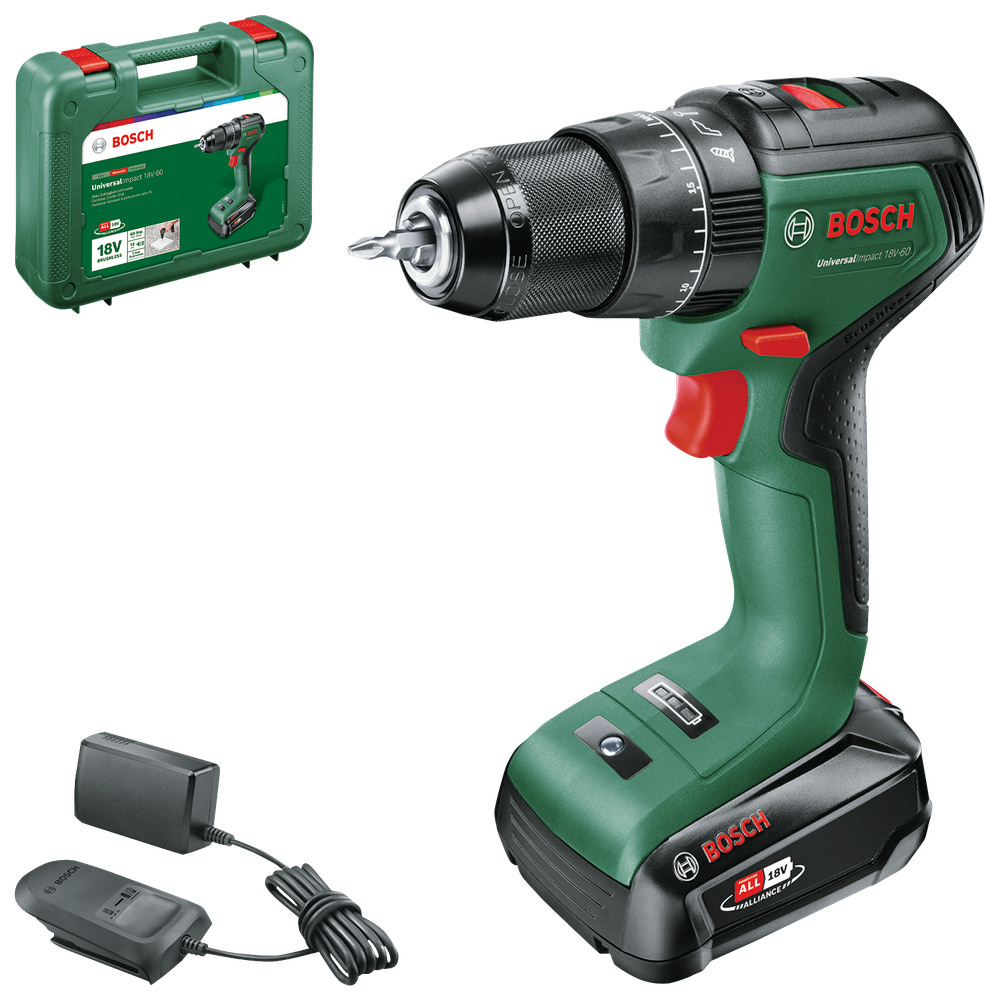 Bosch Slagbore-/skruemaskine UniversalImpact 18V inkl. batteri