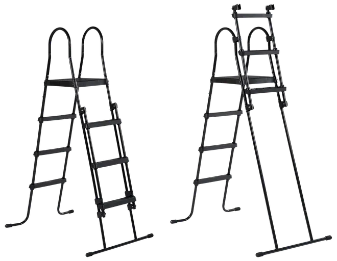 EXIT TOYS Pool Ø360x122cm med pumpe og skærm - sort