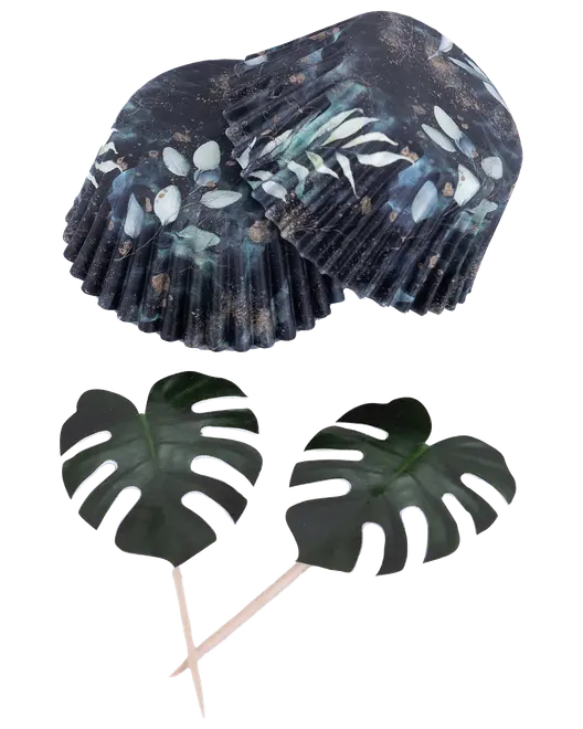 Muffinsformar och kakpinnar 48 delar