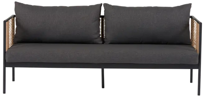 Sofasæt NANA 4 dele - Sort/grå