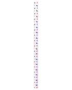 Hvidt gavepapir med gentaget mønster af blå sko og røde gaver. Perfekt til fødselsdage eller festlige lejligheder. Blank overflade, standard størrelse.