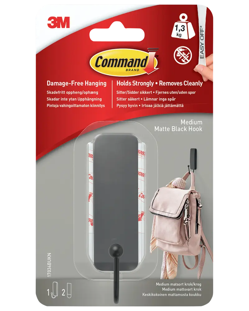Command™ Krok – matt svart, medium