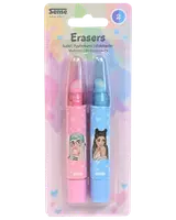 Set med 3 överstrykningspennor i pastellfärger: rosa, blå och lila. Snedskuren spets. Förpackade i pastellfärgad ask med fönster. Perfekt för att markera text.