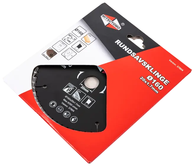 Mitsutomo Rundsavsklinge Ø160 x 20 mm 60T