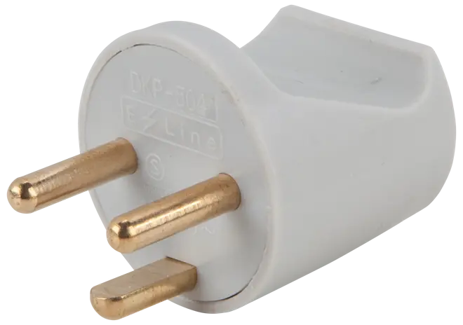 Stikprop rund med jord - grå