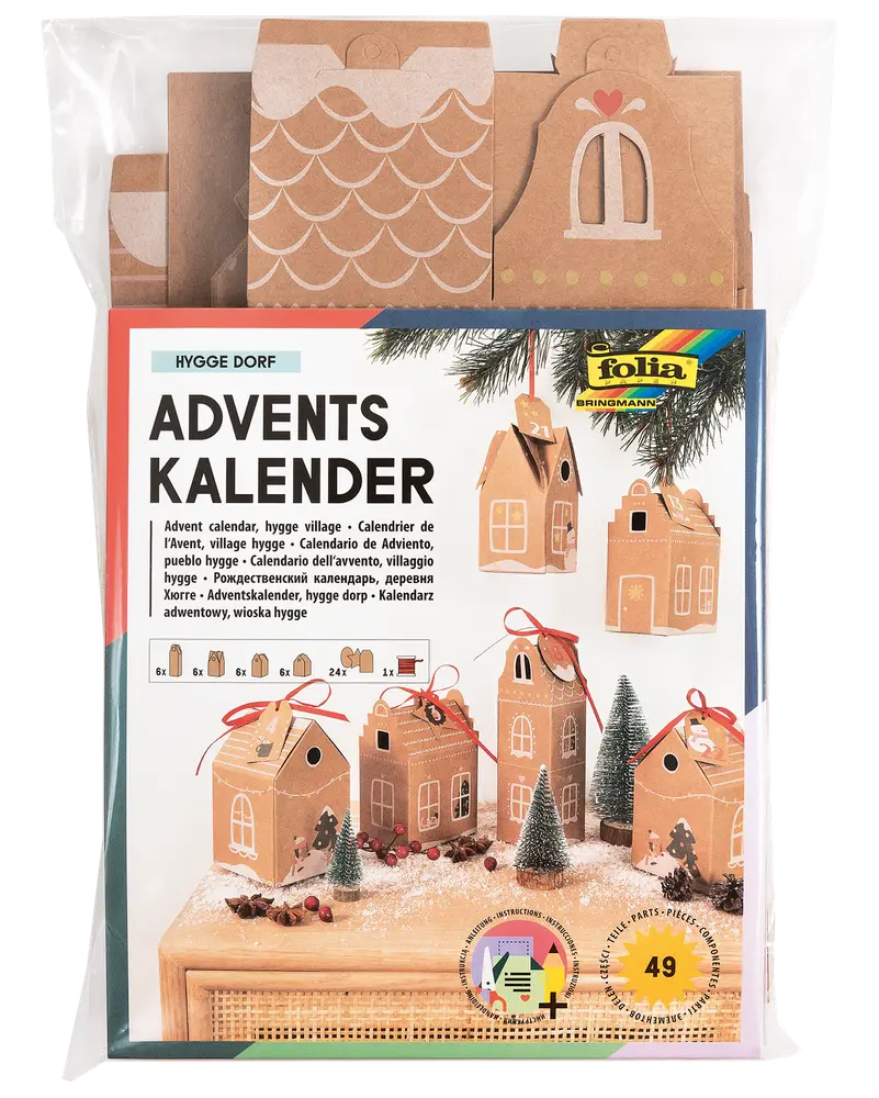 Adventskalender pepparkakshus