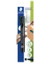 Staedtler Lumocolor permanent marker, sort, med fin kuglespids. Leveres i blisterpakning, genopfyldelig, lavet af genbrugsplast, velegnet til mærkning af forskellige overflader.