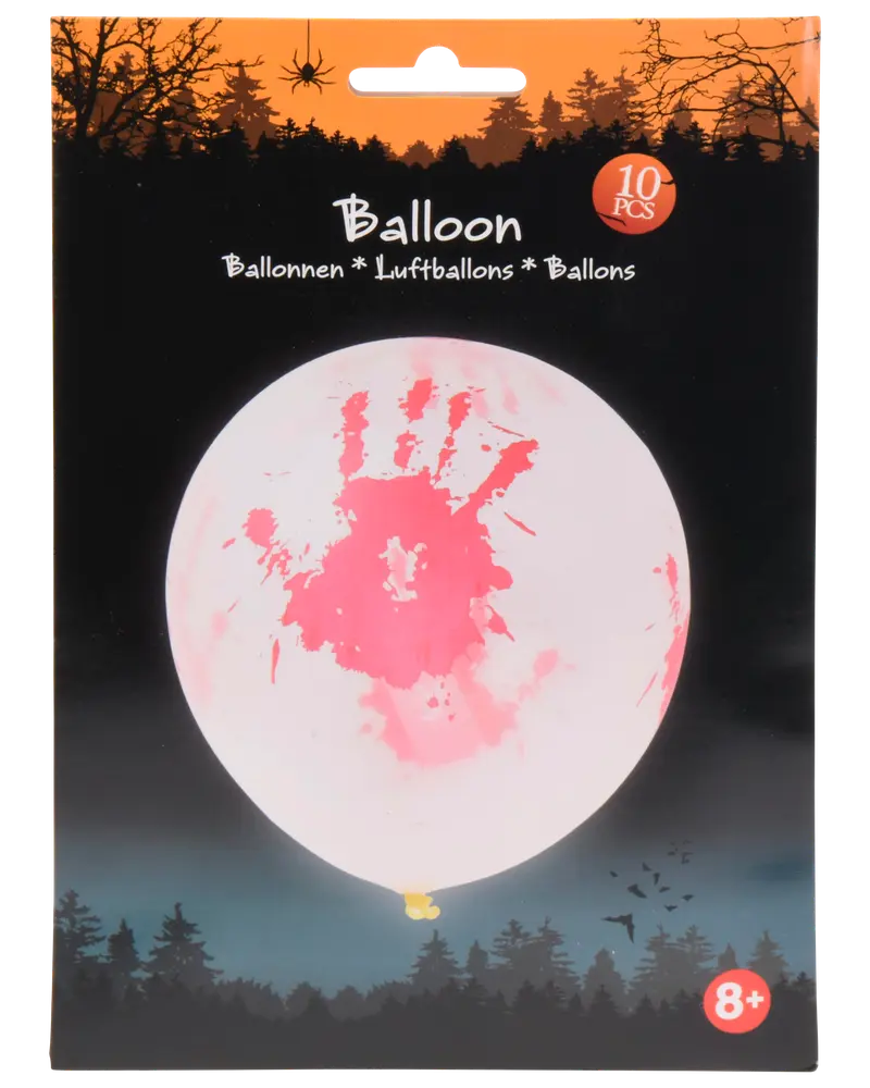 Halloween ballong blod 10-pack 